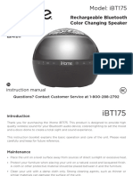 iHOME (iBT175) Speaker-User Manual