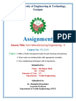Assignment: Dhaka University of Engineering & Technology, Gazipur