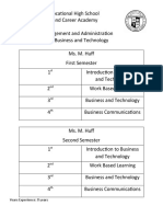 Huff Standard 2-12-Schedule