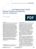 Use of Mössbauer Spectroscopy To Study Reaction Products of Polyphenols and Iron Compounds