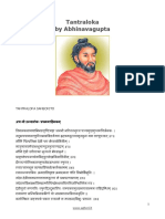 Tantraloka Sanscrito