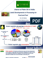 Importance of Palm Oil in India:: Latest Developments in Processing For Food and Fuel