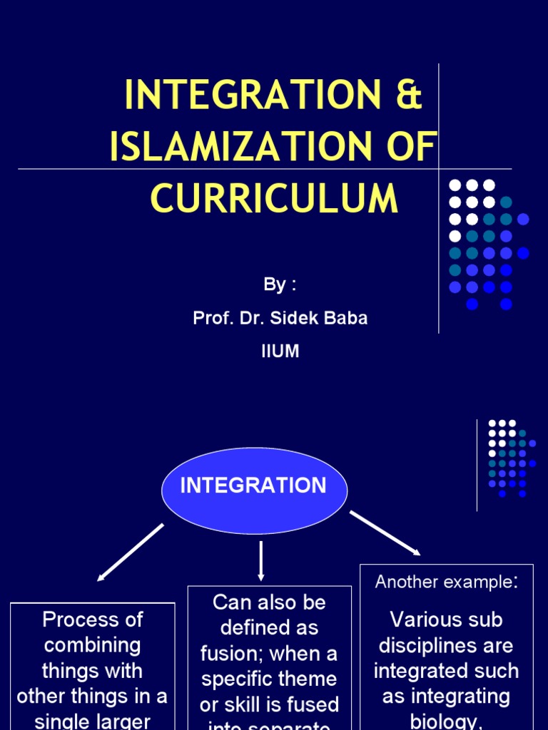 Curriculum Integration and Islamization | PDF | Interdisciplinarity ...
