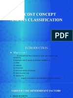 Cost Concept and Classification