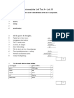 Language Leader Intermediate Unit Test A - Unit 11