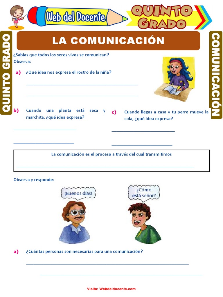 Elementos de la Comunicación para 5to Grado | PDF | Comunicación | Idiomas