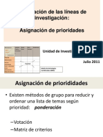 PriorizacionInvestigacion MatrizCriterios Julio2011