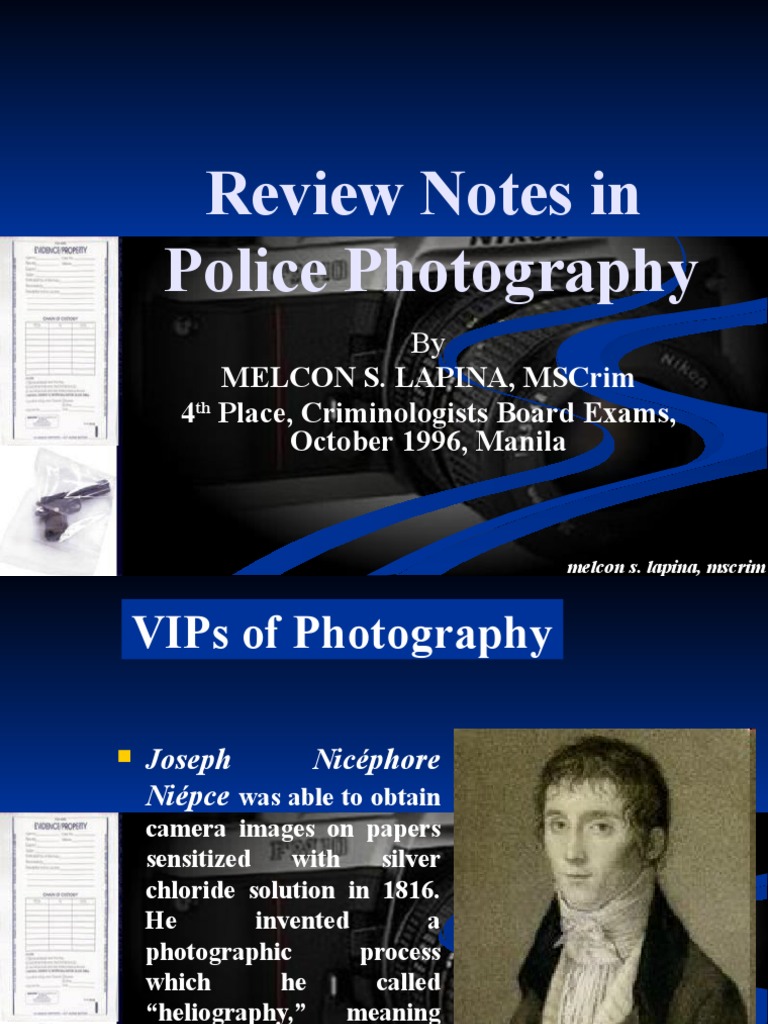 Review Notes in Police Photography | PDF | Shutter (Photography ...