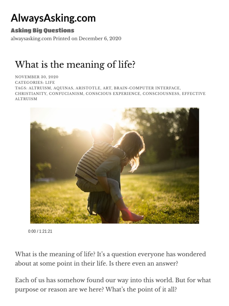 Exploring Life's Meaning Through History | PDF | East Asian Religions ...