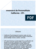 Invent Inventarul Arul de de Per Personalitate Sonalitate California - CPI - California - CPI