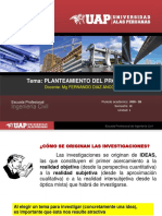 Tema: Planteamiento Del Problema: Docente: MG Fernando Diaz Ancco
