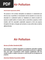 Air Pollution and Gaussian Plume Model