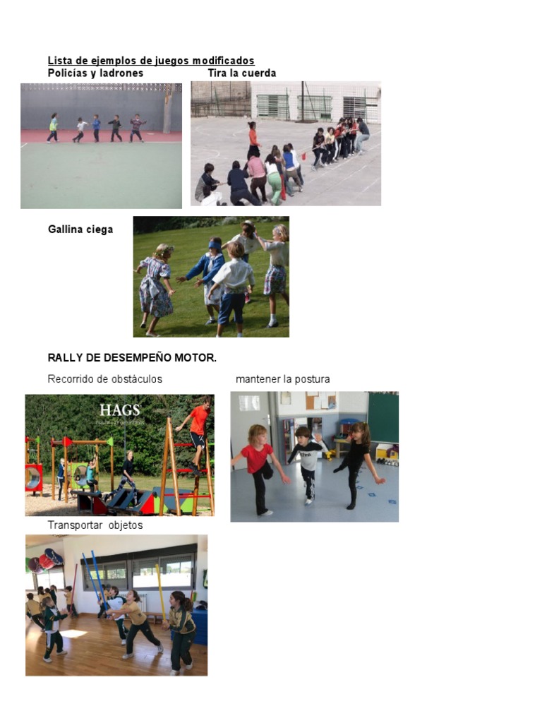 Ejemplos de Juegos Modificados | PDF