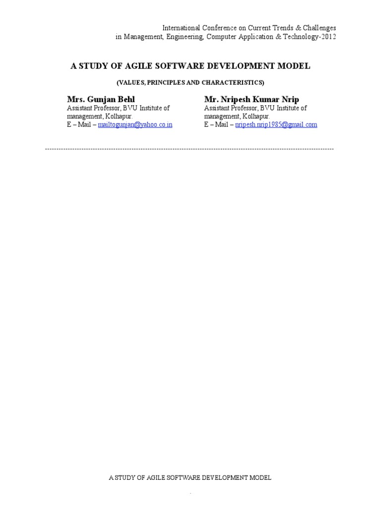 Agile Software Development Insights | PDF | Agile Software Development ...