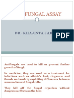 Antifungal Assay: Dr. Khajista Jabeen