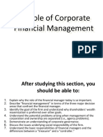 The Role of Corporate Financial Management