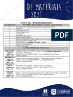 Lista de Materiais Granbery 2021 6o Ao 8o Ano PDF