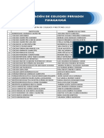 Colprifusa Lista de Colegios y Rectores 2020