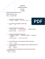 Examen Final de Medición