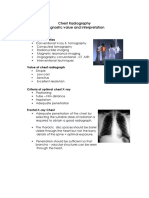 Chest Radiography Diagnostic Value and Interpretation: Imaging Modalities