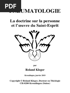 Nature Et L Oeuvre Du Saint Esprit Saint Esprit Baptisme