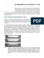 Yacimientos energéticos petróleo y gas natural