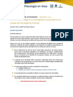 0600 Metodología II La Investigación Con Grupos en El Campo de Psicología de La Salud