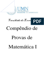 Compêndio de Provas de Matemática I