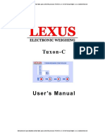 Indicadores de Peso Digitales Industriales para Control de Procesos TUXON-C-AC LEXUS Manual Ingles