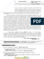 Devoir de Contrôle N°1 - Français - 9ème (2017-2018) MR Atef AYED PDF