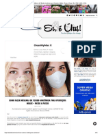 Como Fazer Máscara de Tecido Anatômica para Proteção_ Molde + Passo a Passo • Ei, é Útil! _ ANA & ISA