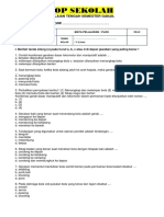 SOAL PTS-UTS PJOK Kelas 5 Semester 1 PDF