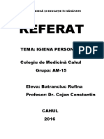 Referat Igiena. Igiena Personala