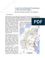 Water Resources and Use For Hydraulic Fracturing in The Marcellus Shale Region