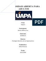 Psicologia Industrial y de Las Organizaciones Tarea 6 - Genaro