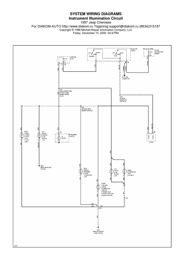 System Wiring Diagrams Instrument Illumination Circuit PDF