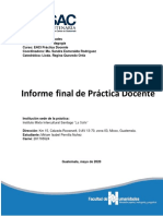 Informe Final Practica Docente PDF