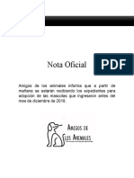 Nota Oficial