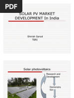 Solar PV Market Development in India: Shirish Garud Teri