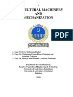 030720AGRICULTURAL MACHINERY and MECHANIZATION 2020