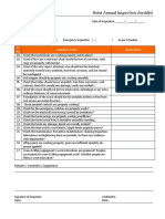 Hoist Annual Inspection Checklist