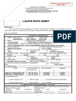 Police Data Sheet: National Headquarters Philippine National Police