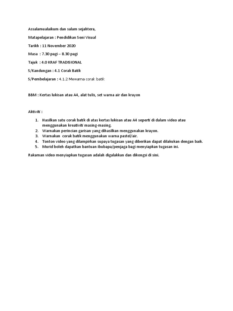 Psv Tahun 2 Batik Pdf