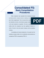 Consolidated FS:: Basic Consolidation Procedures