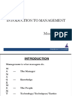 Module 1 - Introduction To Management