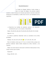 Medidas de Tendencia Central y de Dispersión