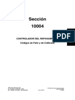 Controlador Del Reposabrasos Codigos de Falla y Calibrado