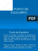 El Punto de Equilibrio