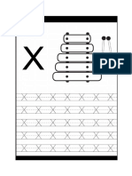 Tracing Letter X