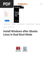 Install Windows after Ubuntu Linux in Dual Boot Mode _ TechSolvePrac